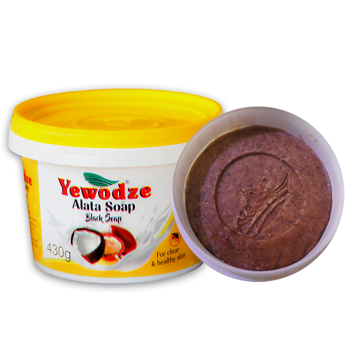 Yewodze Alata soap tub and the natural soap inside